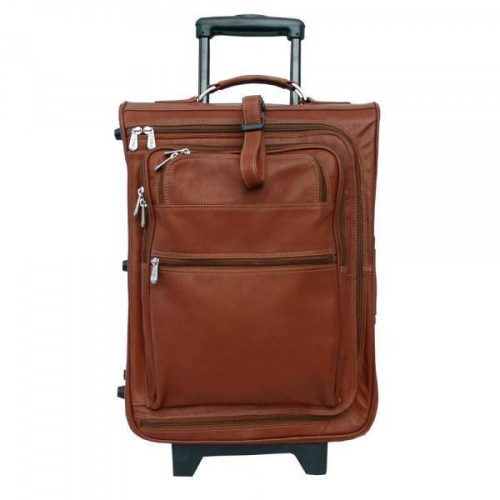 Piel Leather 19" Multi-Pocket Wheeler