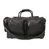 Piel Leather Duffel With Pockets On Wheels