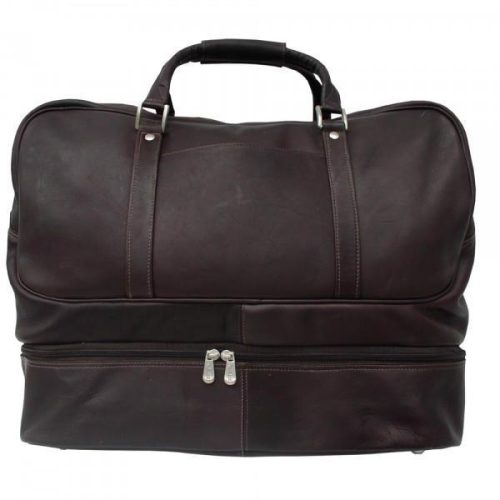 Piel Leather False-Bottom Sports Bag