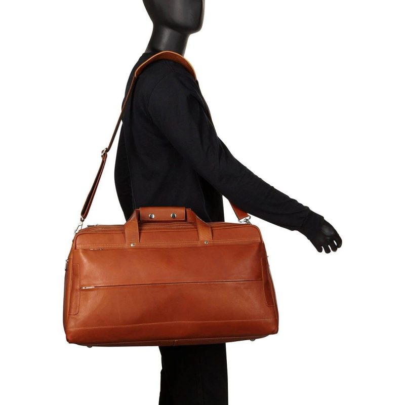 Piel Leather Hidden Pocket Duffel 6