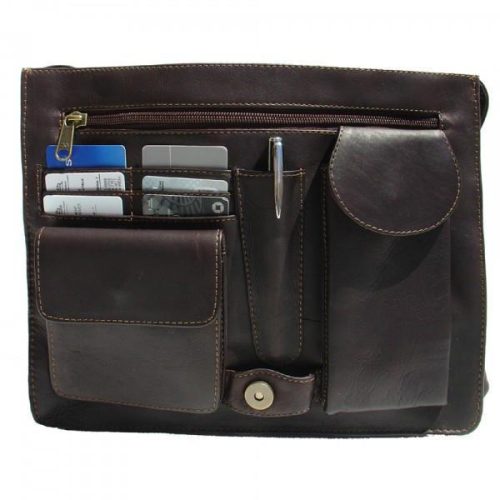 Piel Leather Large Handbag With Organizer 5