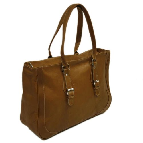 Piel Leather Shoulder Buckle Tote