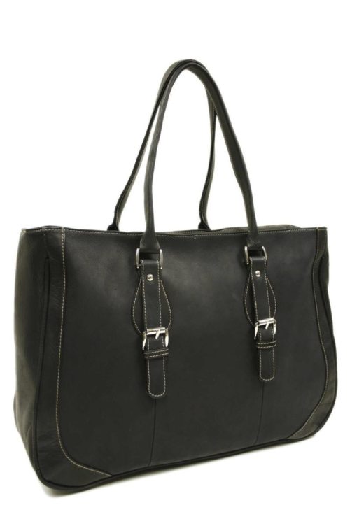 Piel Leather Shoulder Buckle Tote