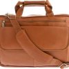 Piel Leather Slim Top-Zip Briefcase