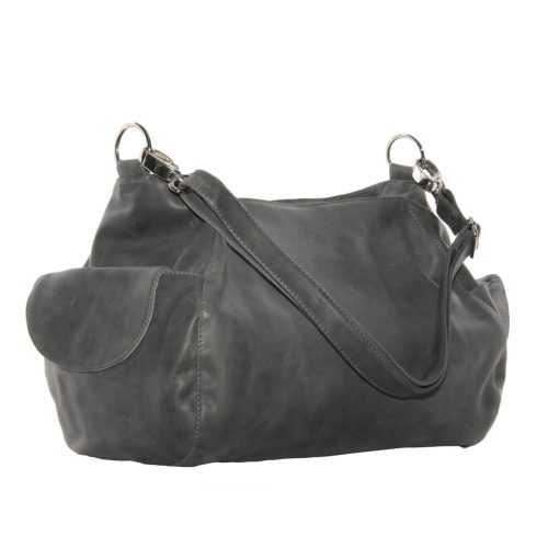 Piel Leather Top-Zip Cross Body Hobo