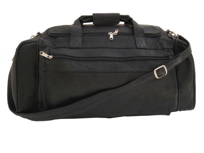 piel large leather duffel 3