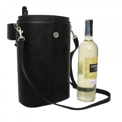 piel leather double deluxe wine carrier 5