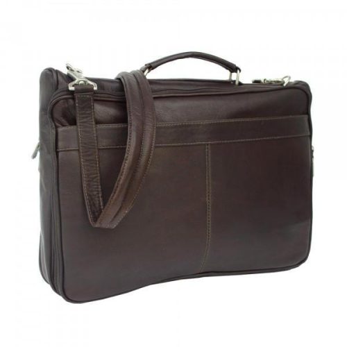 piel leather double executive computer bag 5