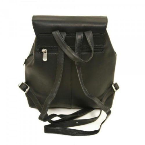 piel leather flap over button backpack 3