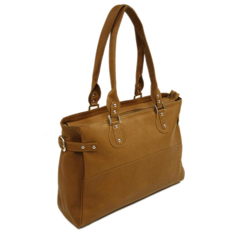 piel leather large ladies side strap tote 6