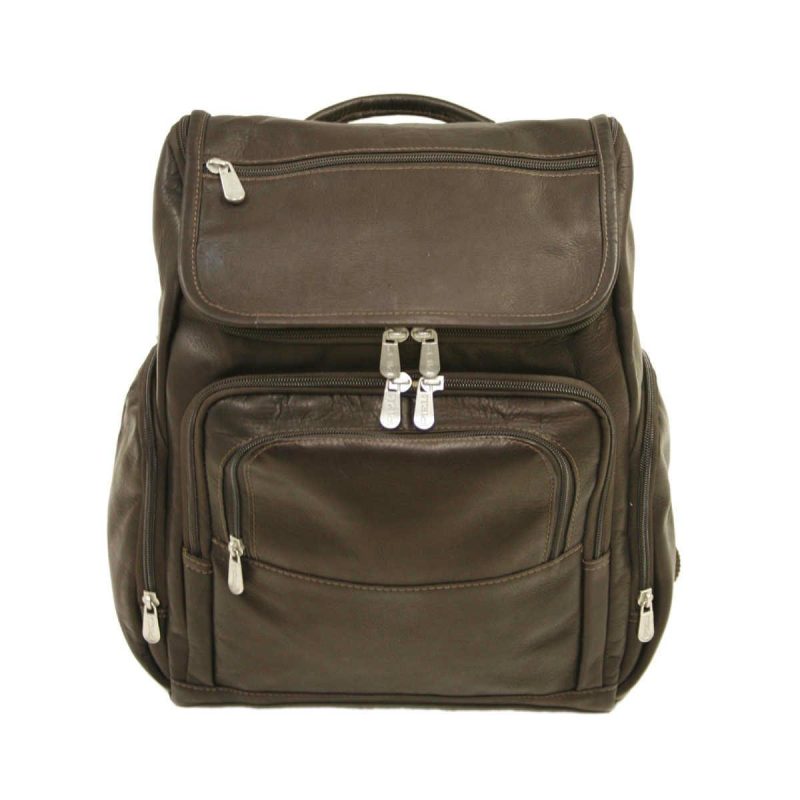 piel leather multi pocket laptop backpack 5