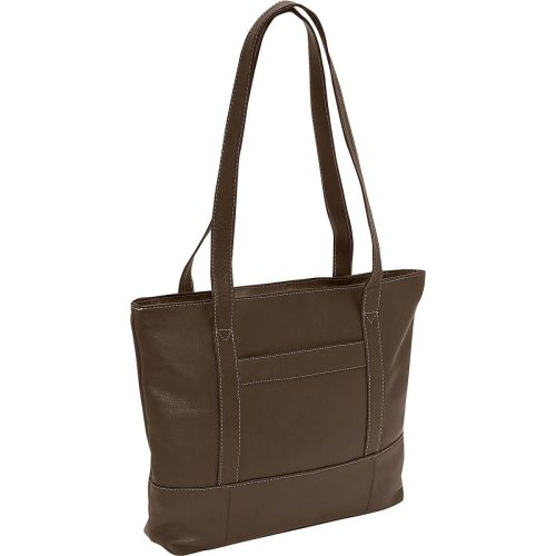 piel leather top zip tote 6