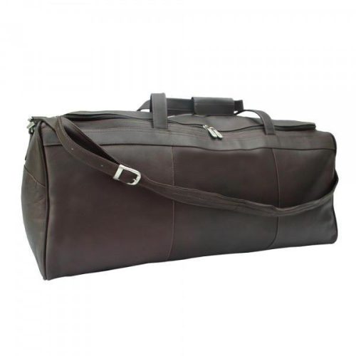 piel leather travelers select large duffel bag 5