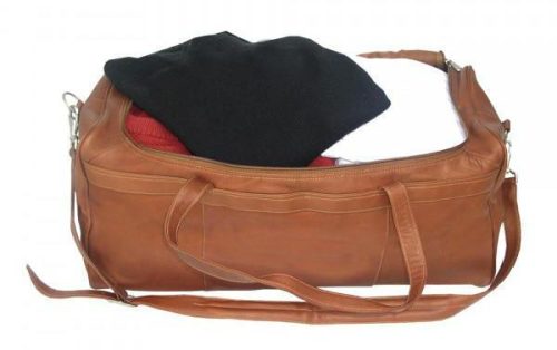 piel leather travelers select medium duffel bag 3