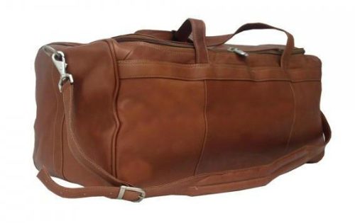 piel leather travelers select medium duffel bag 9